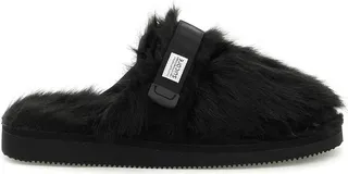 Suicoke 'zavo' Sabot In Faux Fur