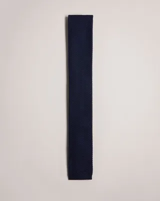 Knitted Tie in Navy