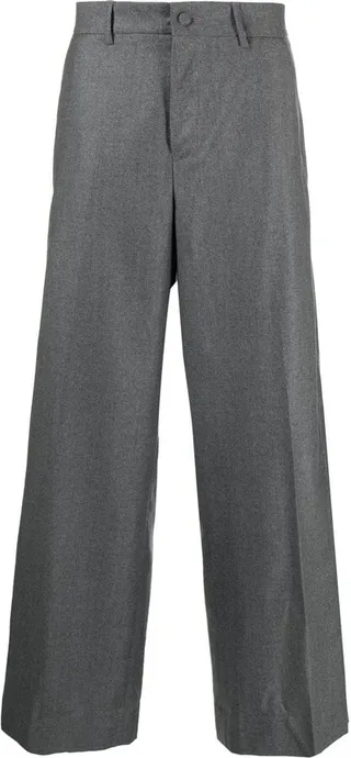 Wide-Leg Tailored Trousers
