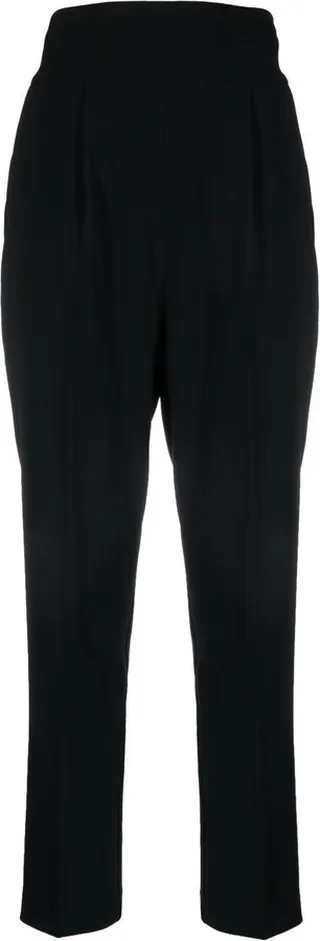 High-Waisted Cropped Trousers