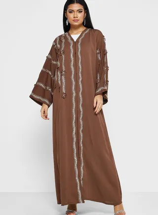 Embroidered Detail Abaya