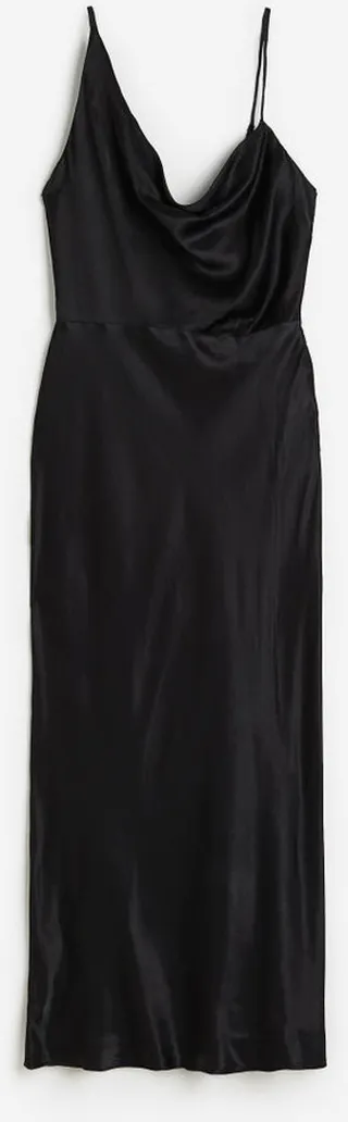 Asymmetric Satin Dress