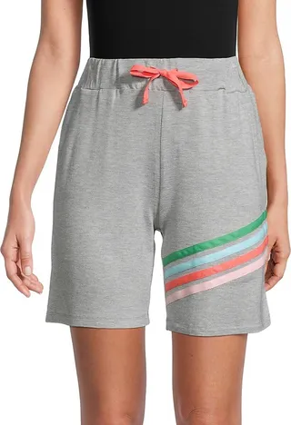Striped Drawstring Shorts