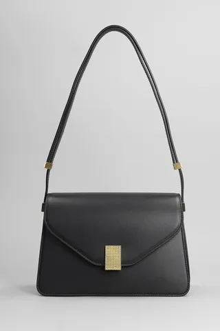 Shoulder Bag In Black Leather