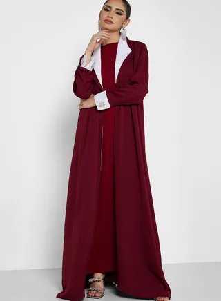 Colorblock Styled Abaya