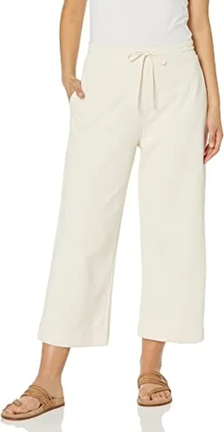 Vince womens Wide Leg Cropped Sweatpant Casual Pants