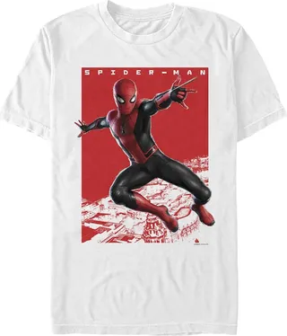 Men's Marvel Spider-Man: Far From Home Sightseeing T-Shirt - White - 3X Large