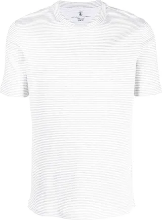 striped short-sleeved T-shirt