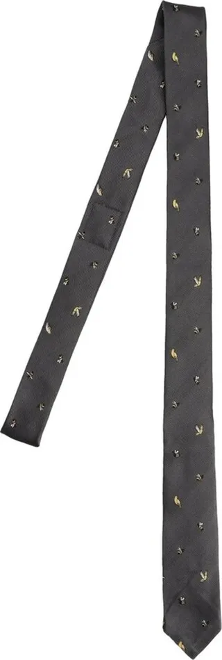 Thom Browne Logo-Patch Tie
