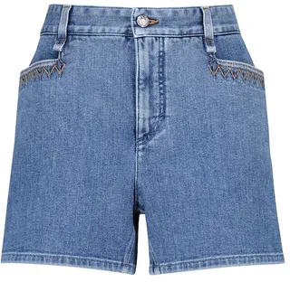 High-rise denim shorts