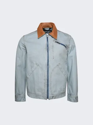 J-Chart Denim Jacket Light Blue