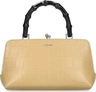 Mini Goji bamboo croc embossed bag