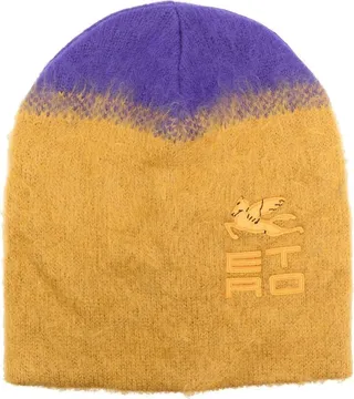 Two-Tone Knitted Beanie