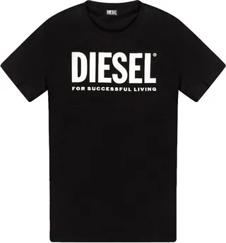 Diesel T-Diegos-Ecologo Printed Crewneck T-Shirt