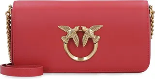 Love Click Leather Mini Crossbody Bag