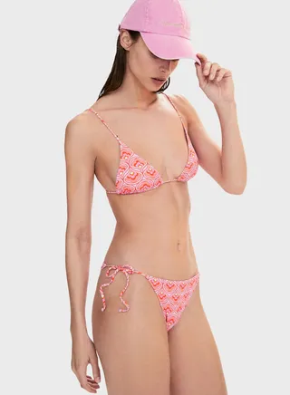 Printed Bikini Top