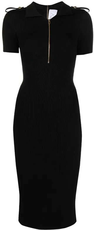 MyBody polo-collar dress