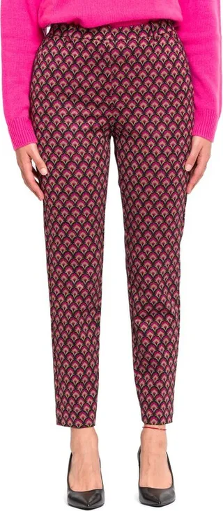 Pinko All-Over Patterned Straight Leg Trousers