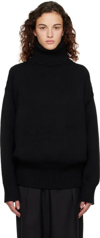 The Row Black Ludo Turtleneck