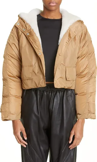 Ember Water Repellent Genuine Shearling Reversible Jacket