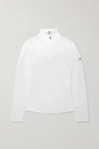 Bogner - Madita Fleece Turtleneck Top - White