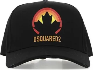 Dsquared2 Logo Printed Curved Peak Baseball Cap