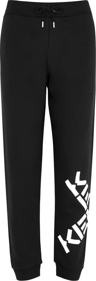 Kenzo Black Logo Cotton-blend Sweatpants