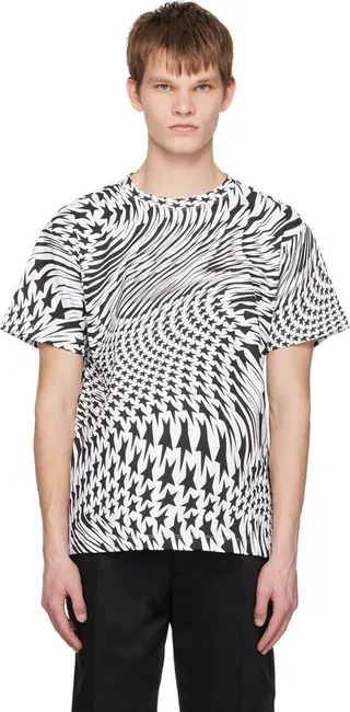 Mugler Black & White Star T-Shirt