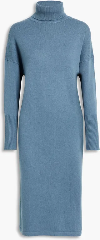 Wool and cashmere-blend turtleneck dress