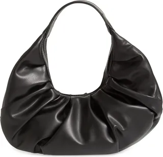 Croissant Faux Leather Handbag