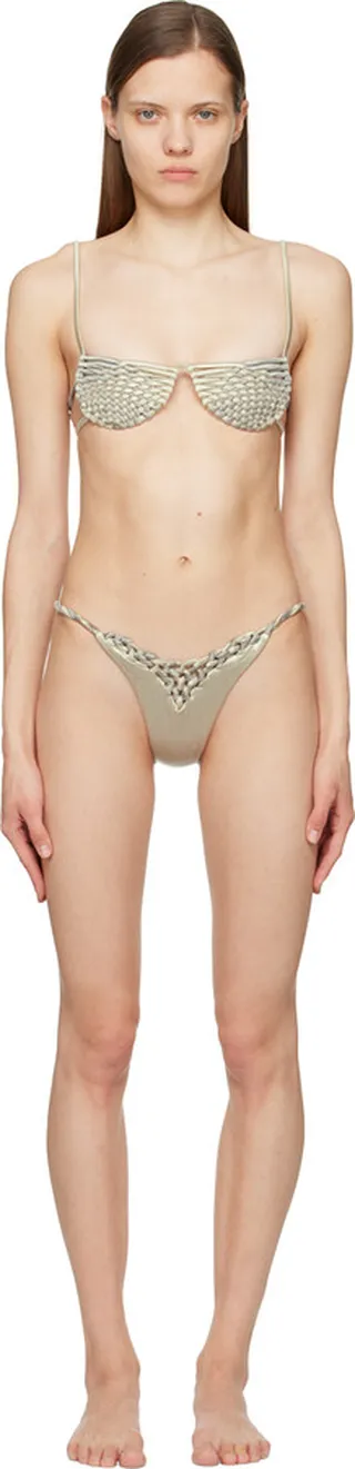 Isa Boulder Silver Braid Bikini