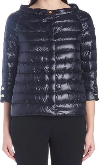Herno Cropped Sleeve Down Jacket