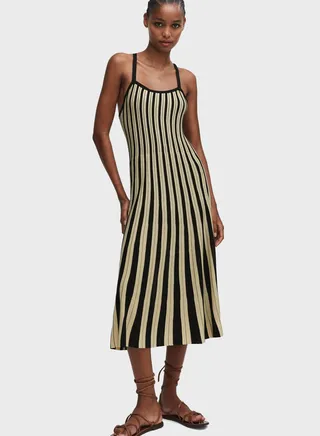 Strappy Striped Dress