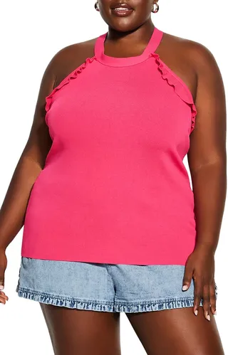 Ruffle Halter Top