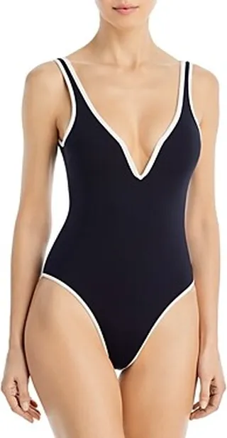 L*Space Coco Deep V Neck Swimsuit
