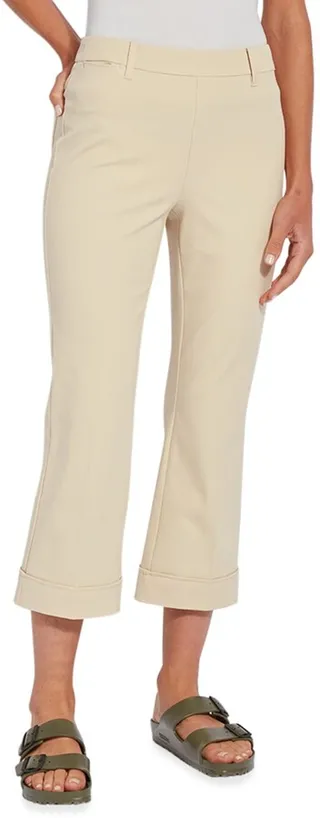 Amora Boot-Cut Cropped Pants