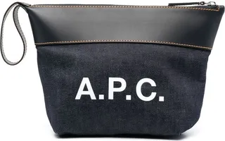 Logo-Print Clutch Bag