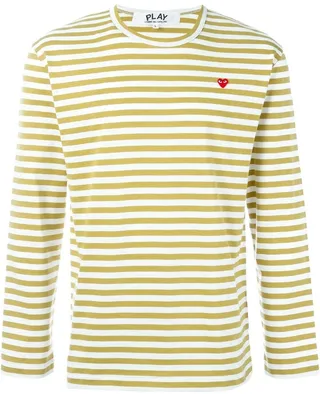 mini heart striped T-shirt