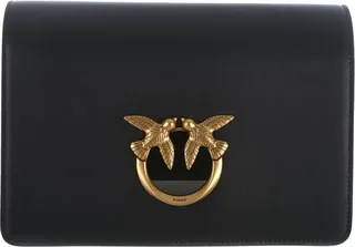 Pinko Love Flap Chain-Linked Shoulder Bag