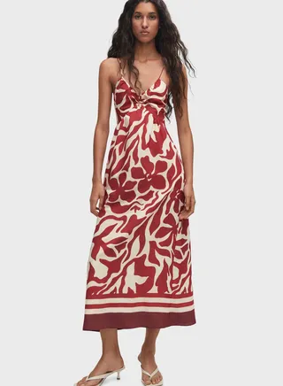 Strappy Floral Print Dress