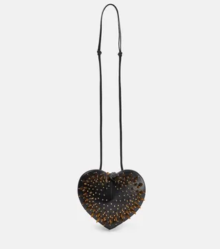 Le Coeur studded leather shoulder bag