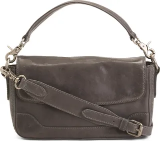 Leather Baguette Shoulder Bag
