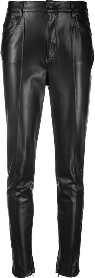 Faux-Leather Skinny Trousers