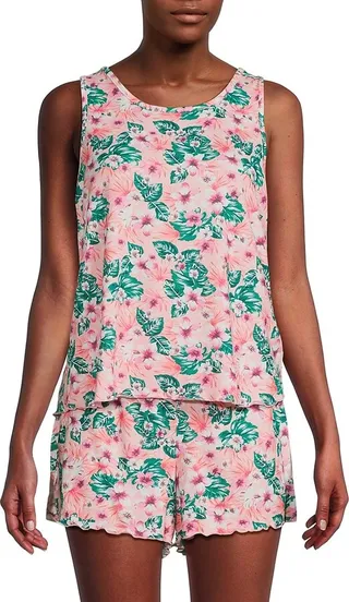 2-Piece Floral Pajama Set