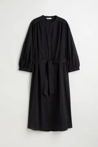 Calf-length Shirt Dress