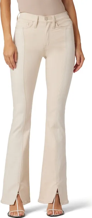 Barbara Split Hem High Waist Bootcut Jeans