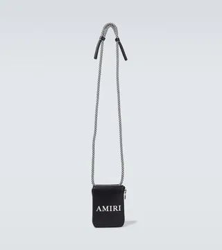 Logo leather crossbody bag