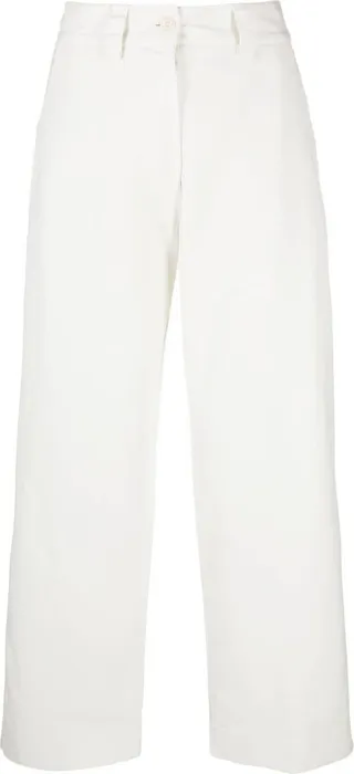 High-Waist Cropped Trousers