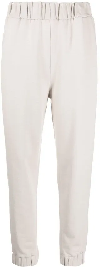 Elasticated-Waist Slip-On Track Pants