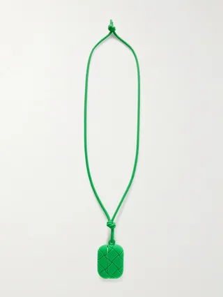 Intrecciato Rubber AirPods Pro Case with Lanyard